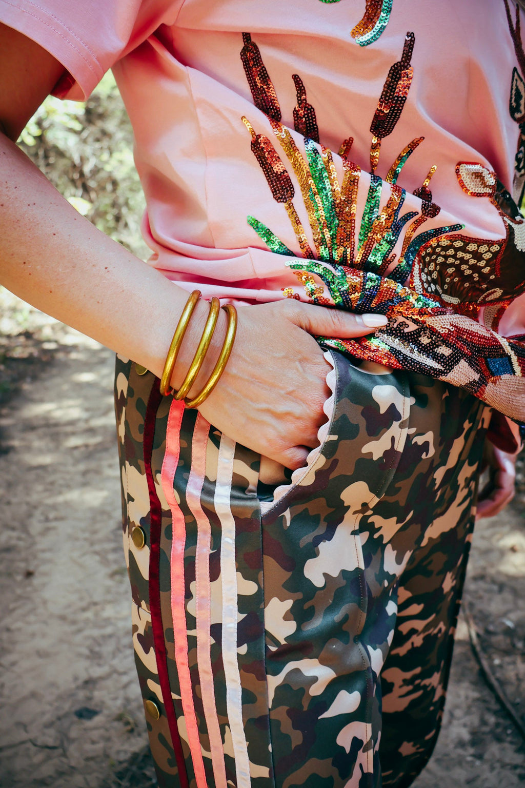 Deer Camp Darling Track Pants