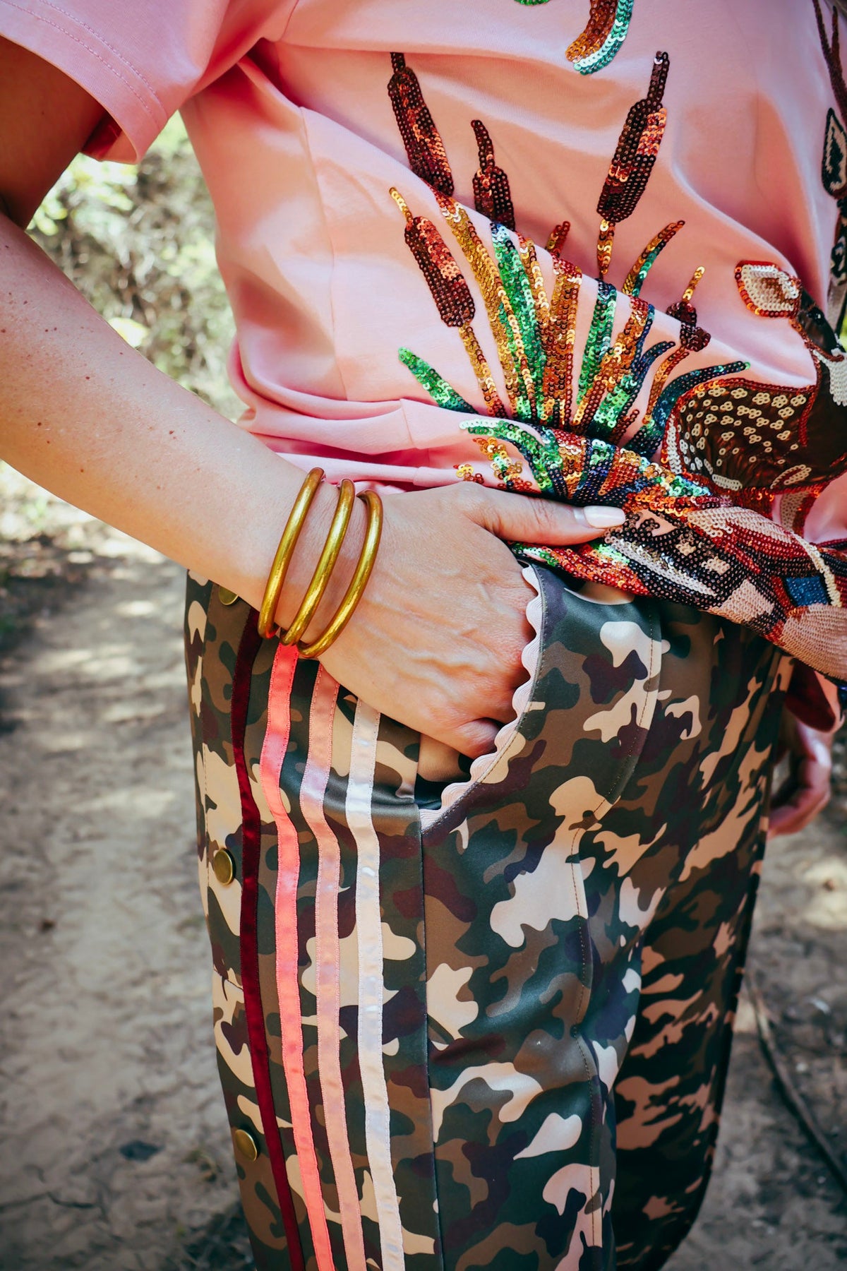 Deer Camp Darling Track Pants
