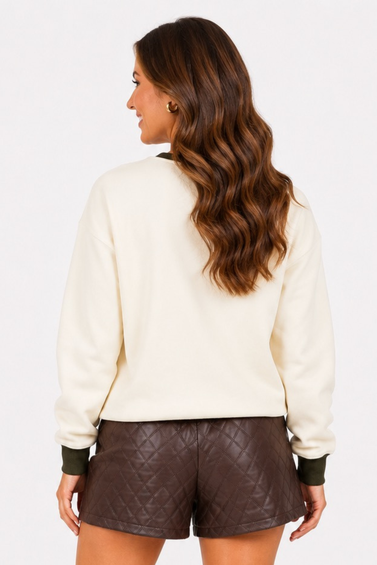 Sequin Camo Bow Sweatshirt